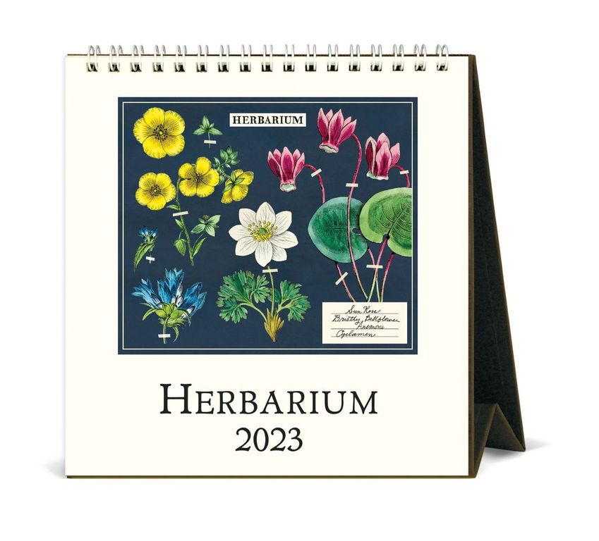 Cavallini 2023 Desk Calendar - Herbarium | Evans and Hall